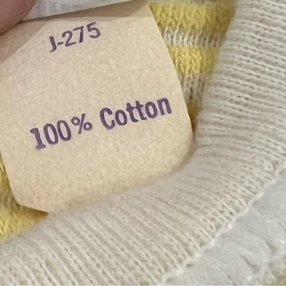 Carter’s Vintage Terry Cloth Yellow Striped Romper Bodysuit